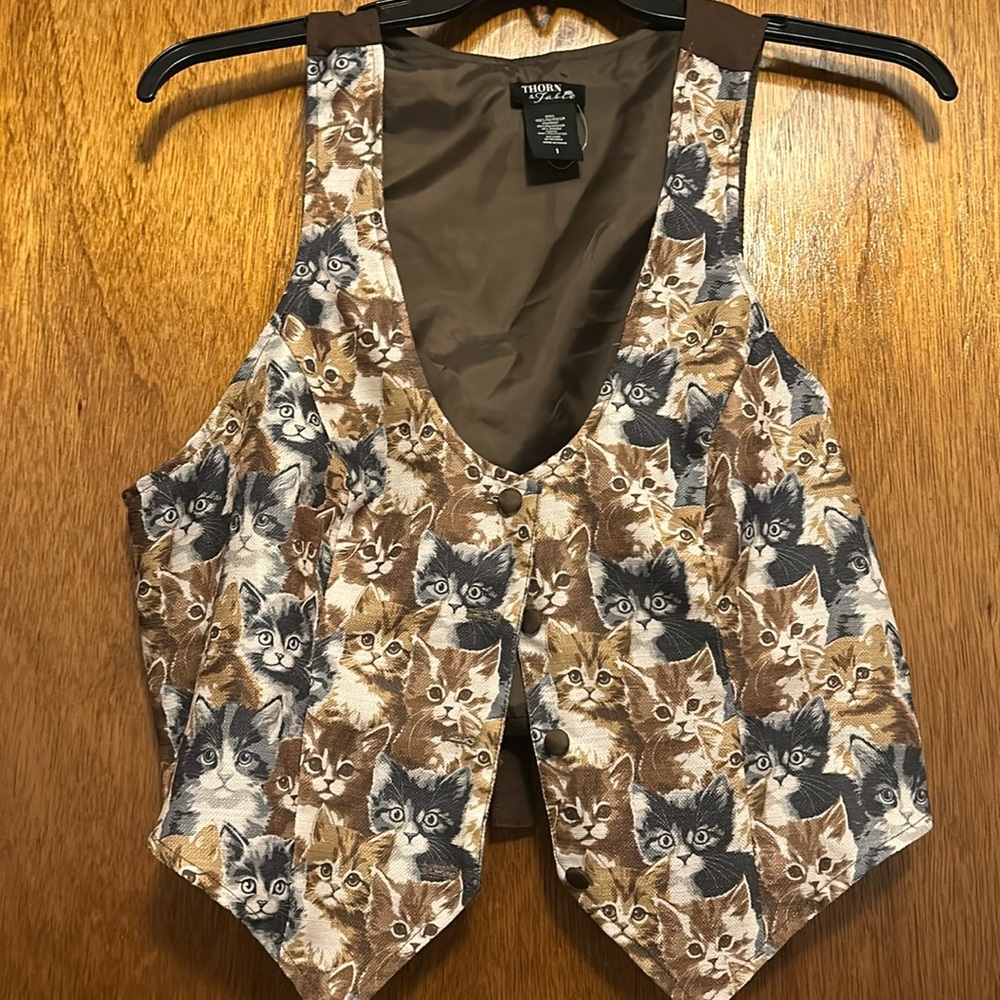 Hot Topic thorn and fable brand cat vest - Picture 2 of 5